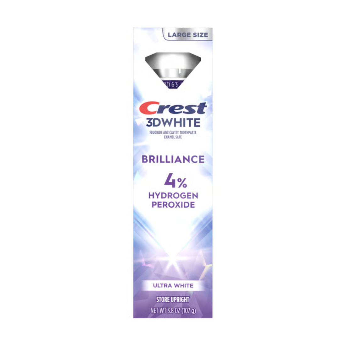 Pasta Do Zębów Crest 3D White Brilliance 4% Hydrogen Peroxide Ultra White 107g