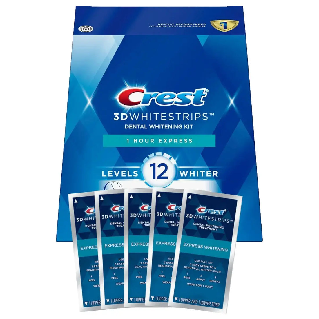 Paski Wybielajace Crest 1 Hour Express 12 Levels Whiter Whitestrips