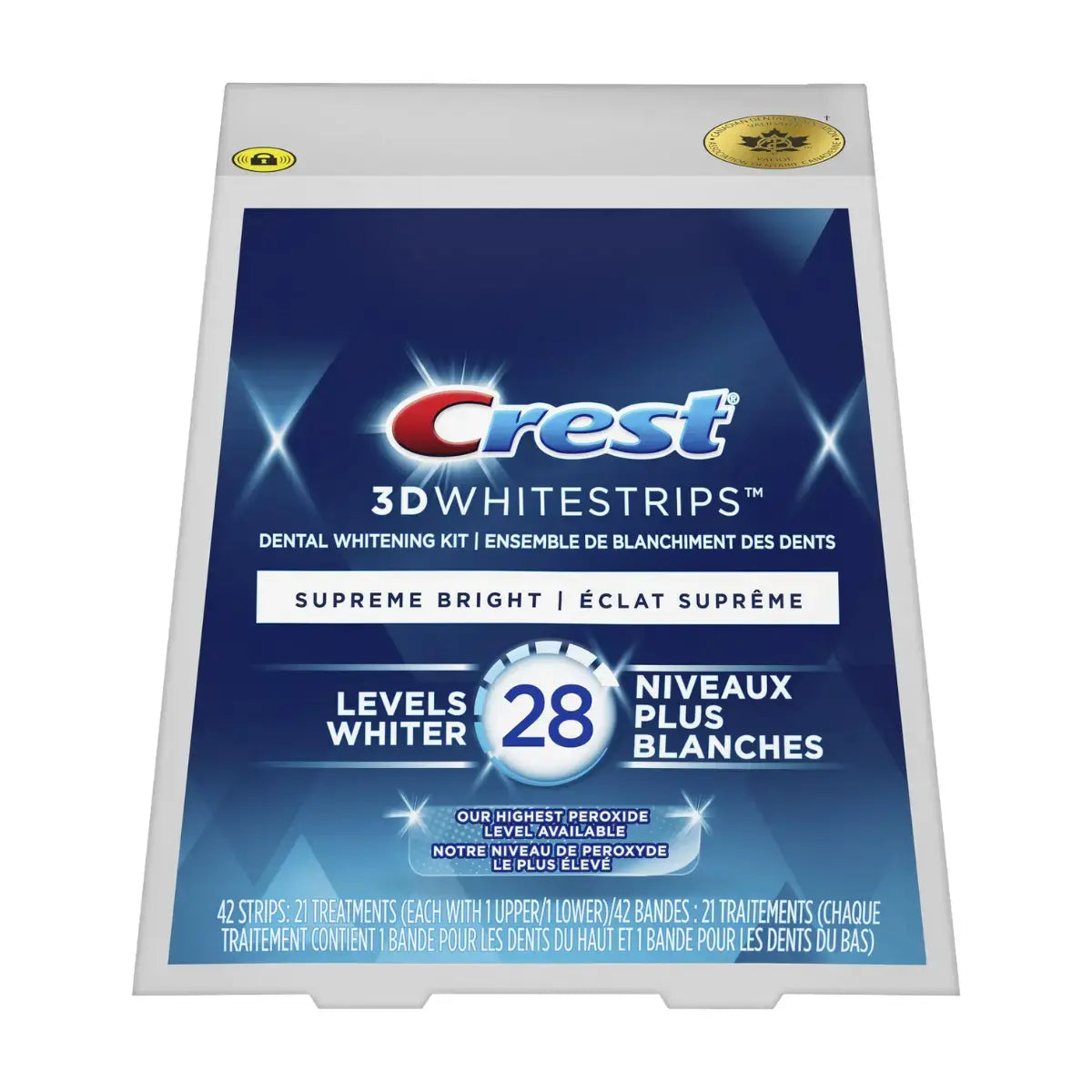 Paski Wybielające Crest Supreme Bright 28 Levels Whiter Whitestrips