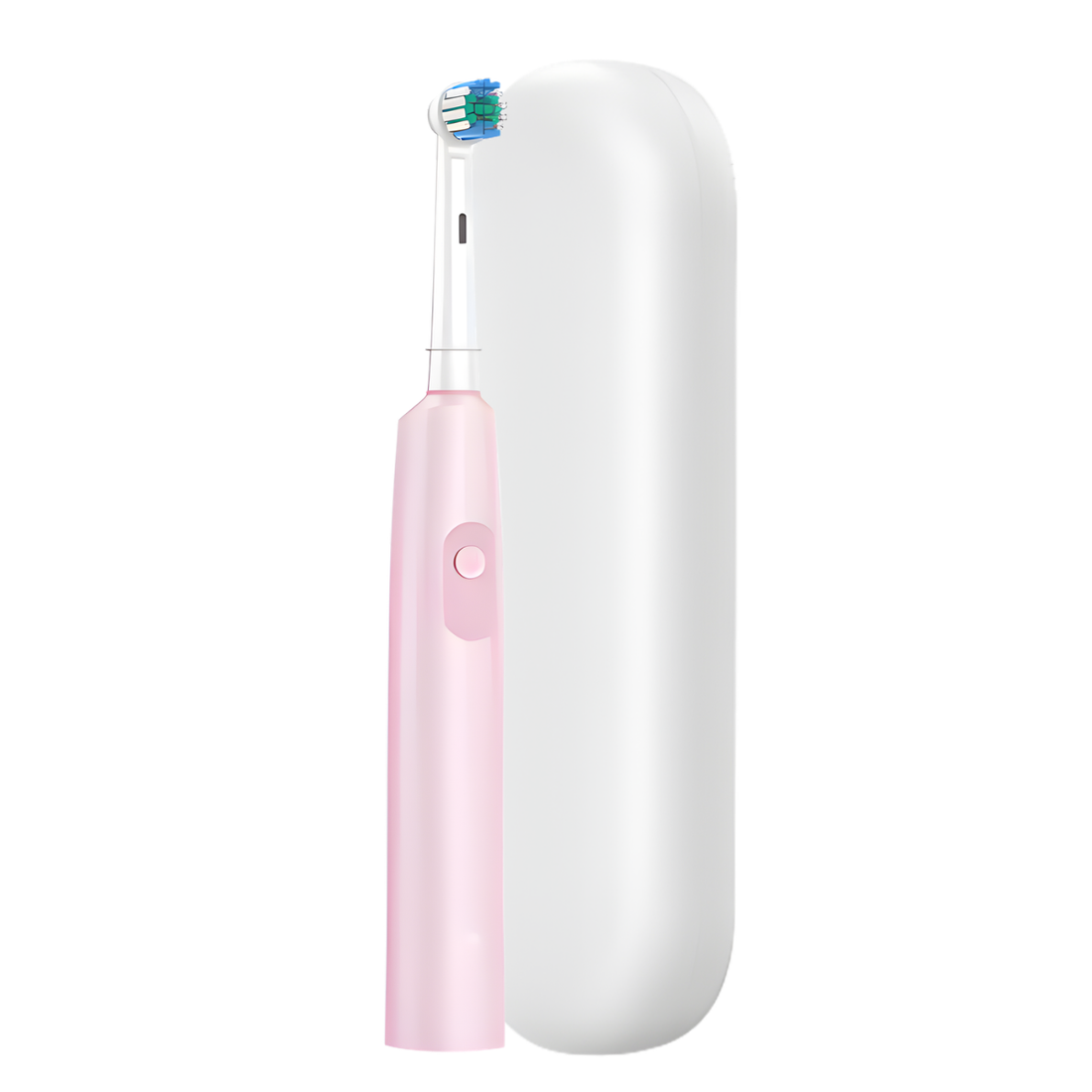 Szczoteczka Elektryczna Do Zębów Deep Clean Różowa + 4 Głowice