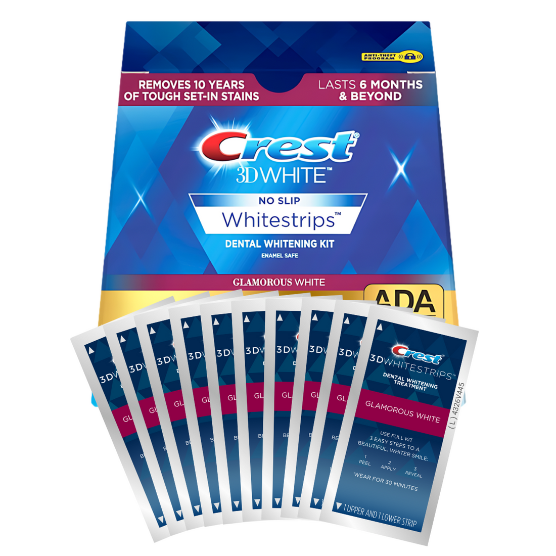 Paski Wybielające Crest 3D White Glamorous White