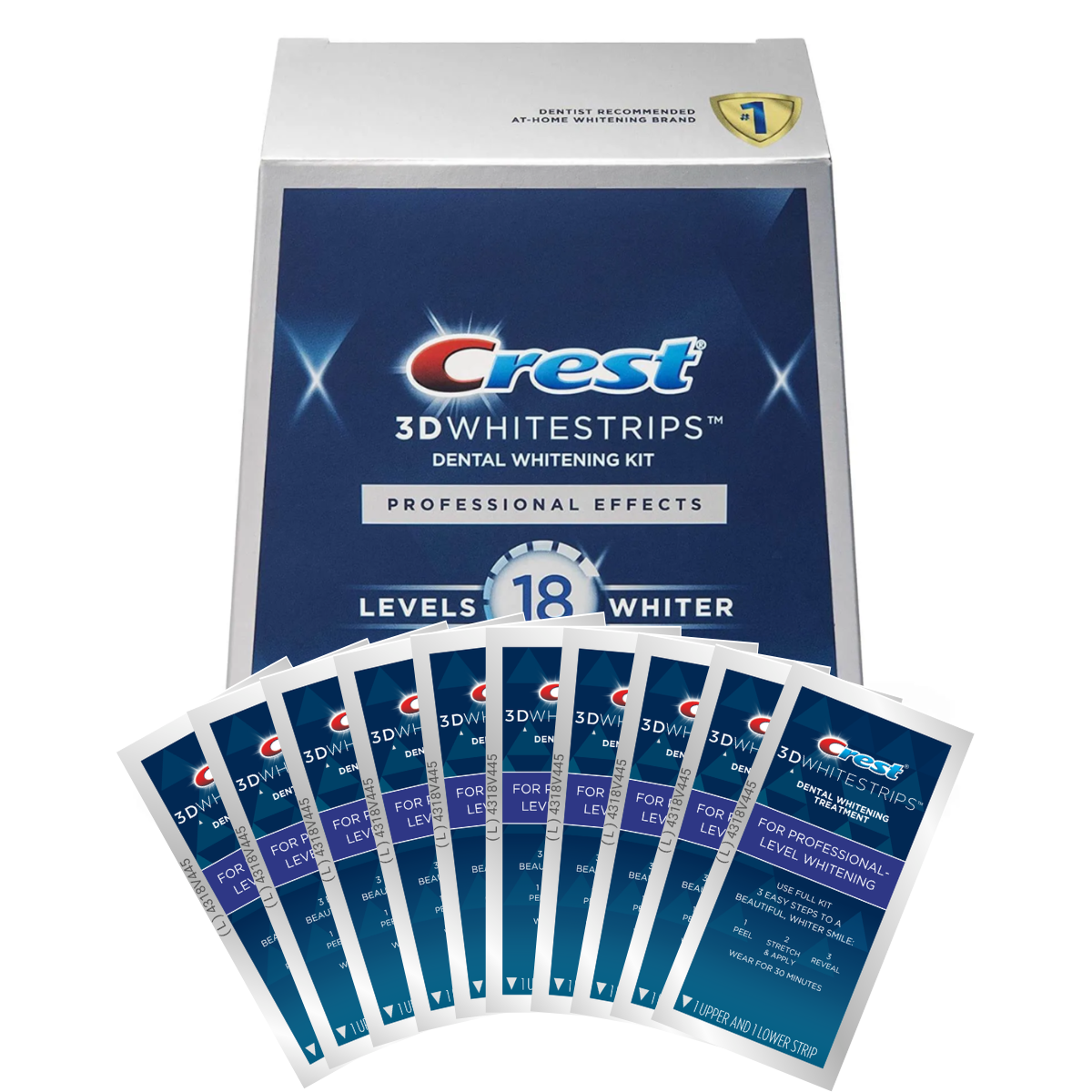 Paski Wybielające Crest Professional-Level 18 Whitestrips