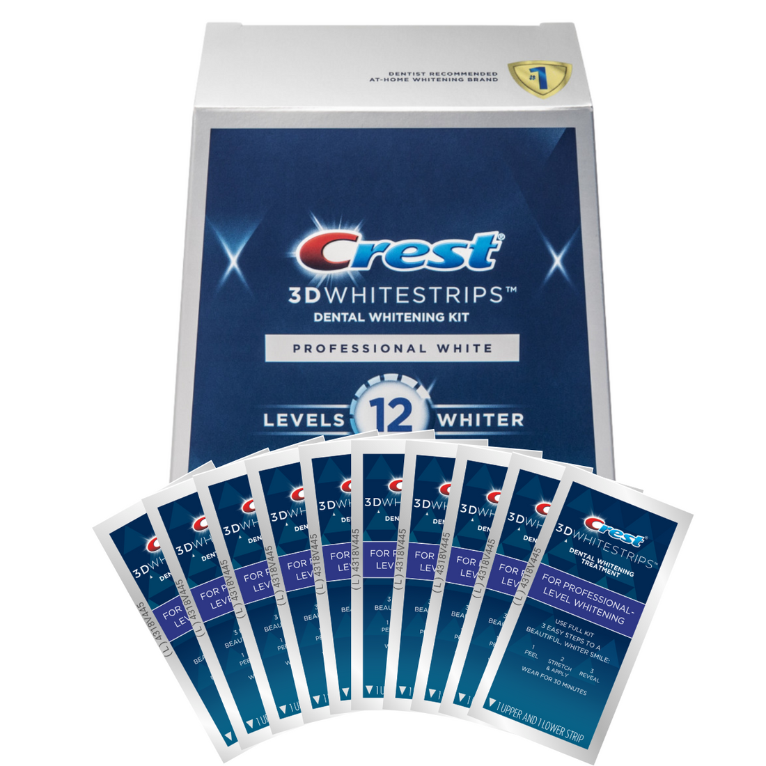 Paski Wybielające Crest 3D Whitestrips Professional White 12 Levels Whiter