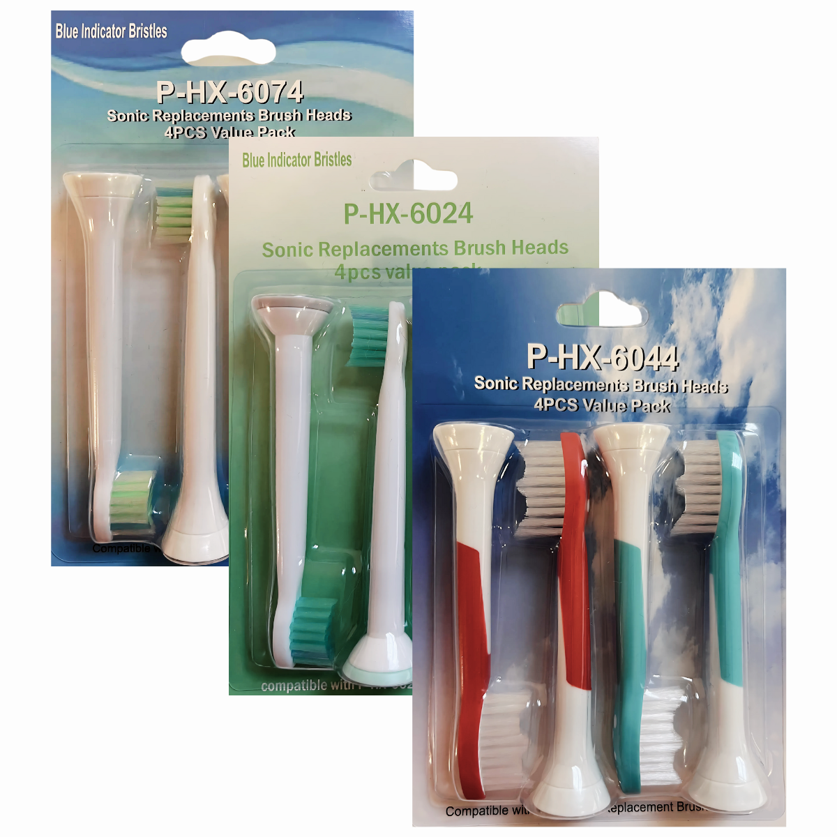 Zestaw 12 Końcówek Philips Sonicare P-HX-6044/P-HX-6074/P-HX-6024