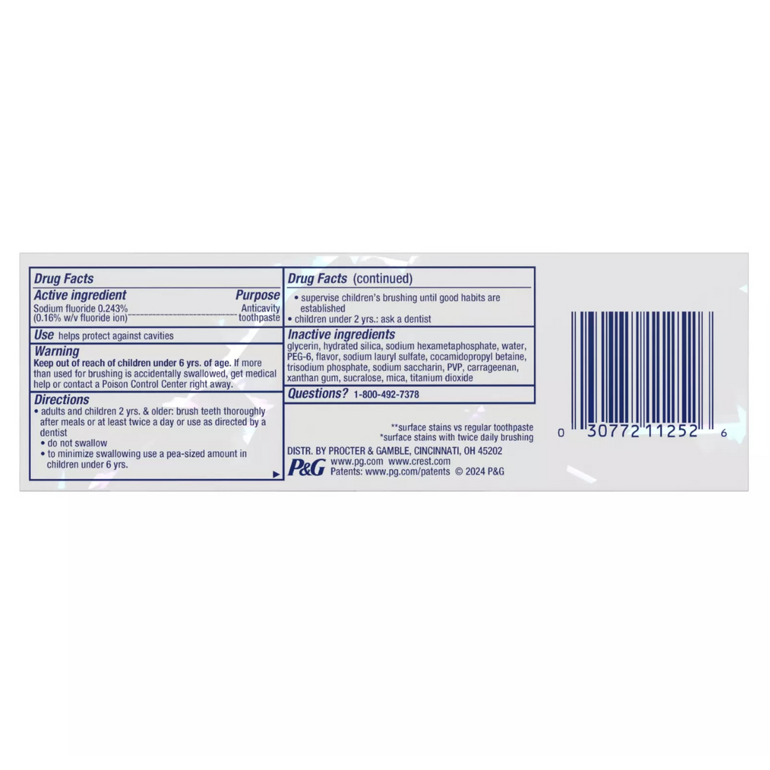 Pasta Do Zębów Crest 3D White Brilliance Vibrant Peppermint 130g