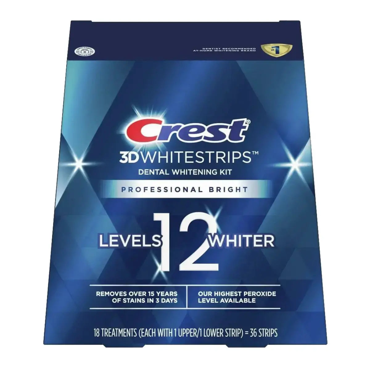 Paski Wybielające Crest 3D Whitestrips Professional Bright 12 Levels Whiter