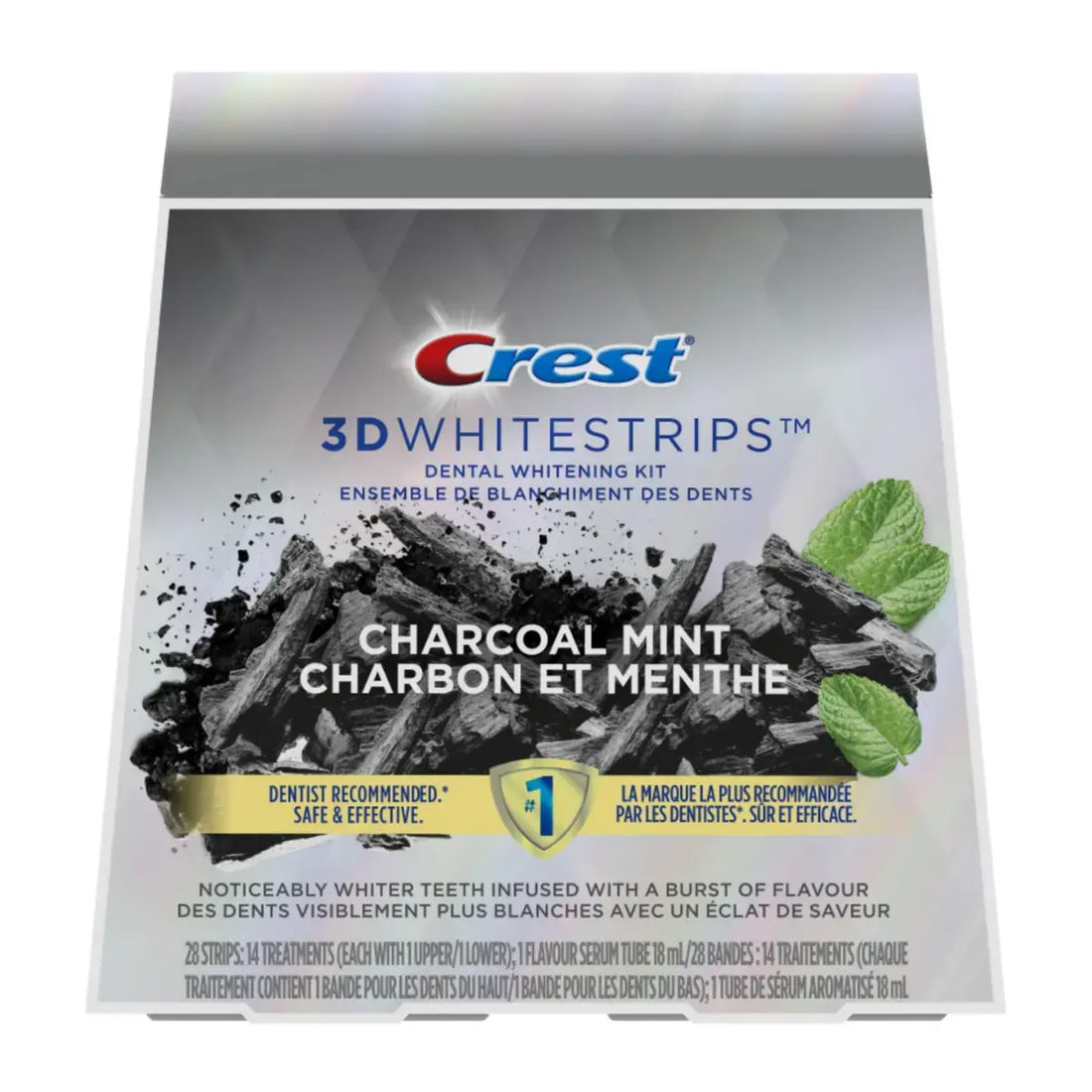 Paski Wybielające Crest Brilliance White Charcoal Mint Whitestrips