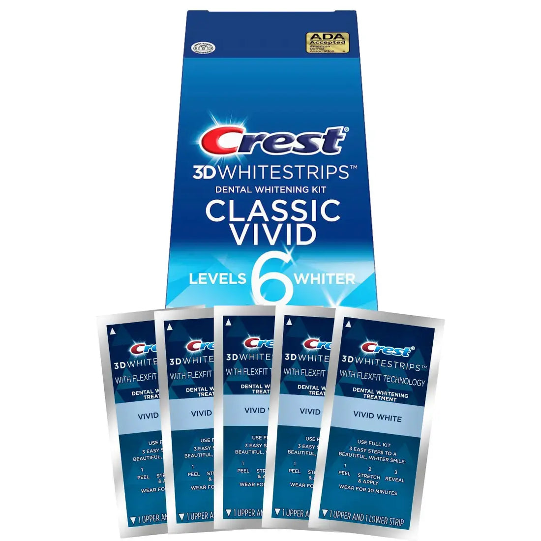 Paski Wybielające Crest Classic Vivid 6 Levels Whiter Whitestrips