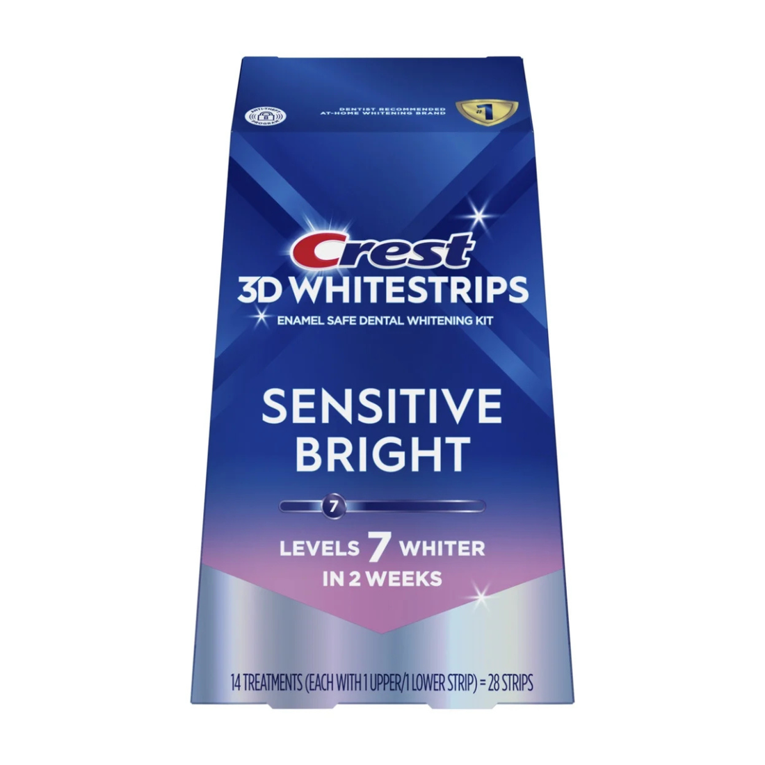 Paski Wybielające Crest Sensitive Bright 7 Levels Whiter Whitestrips