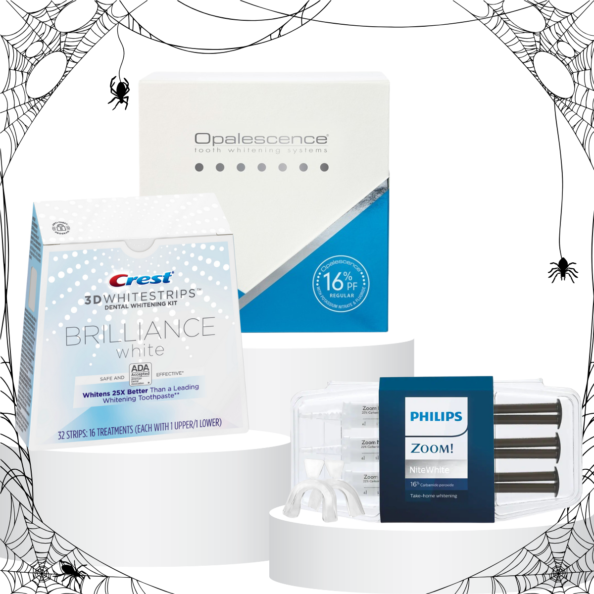Zestaw do Wybielania Zębów – Crest Brilliance + Opalescence PF16% + Philips Zoom 16%