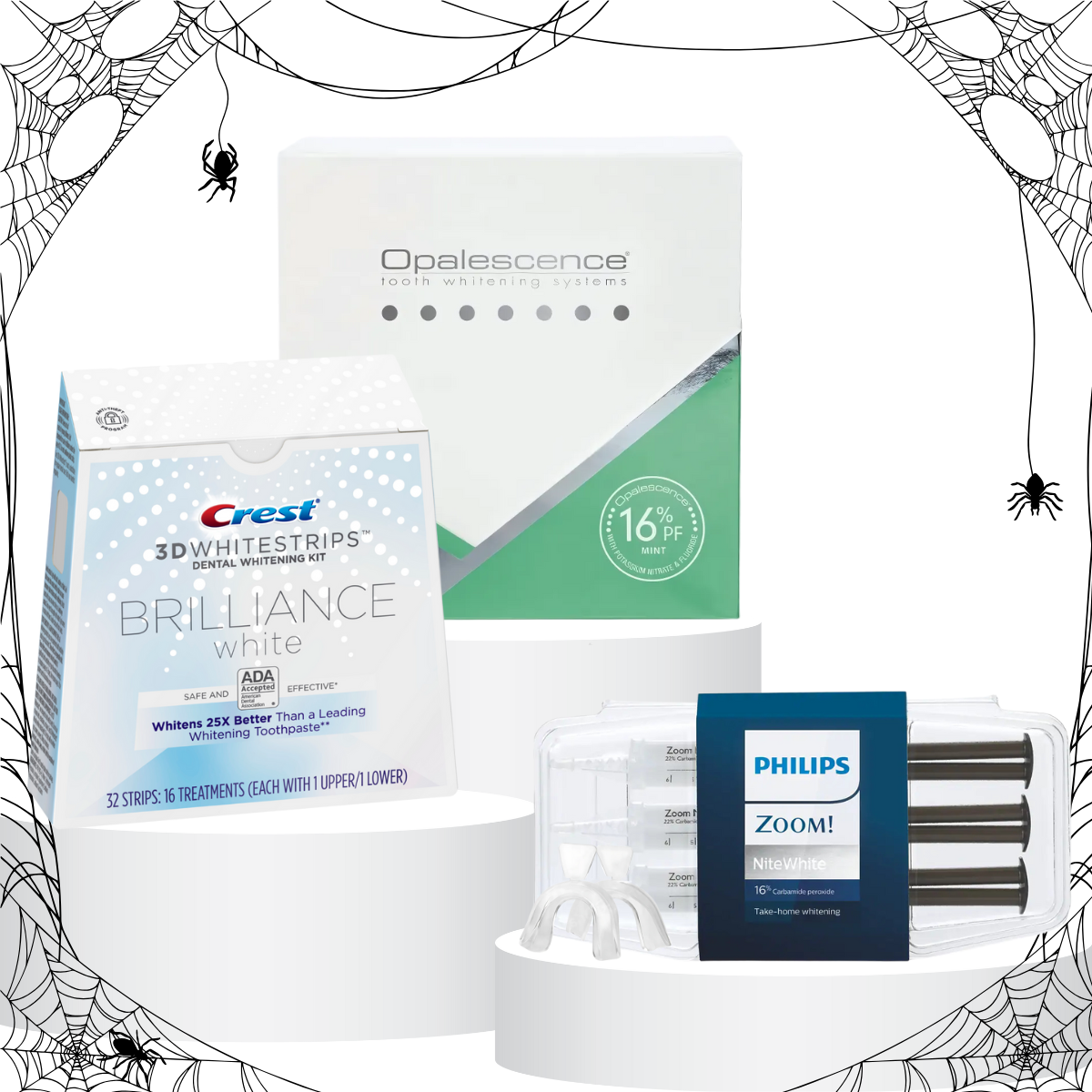 Zestaw do Wybielania Zębów – Crest Brilliance + Opalescence PF16% + Philips Zoom 16%