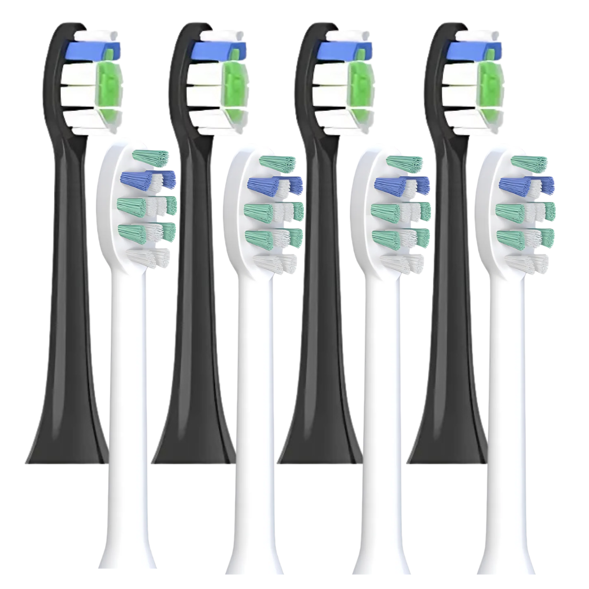 Zestaw 8 Końcówek Zamiennych Philips Sonicare – 4x C2 Plaque Defence, 4x W2 White