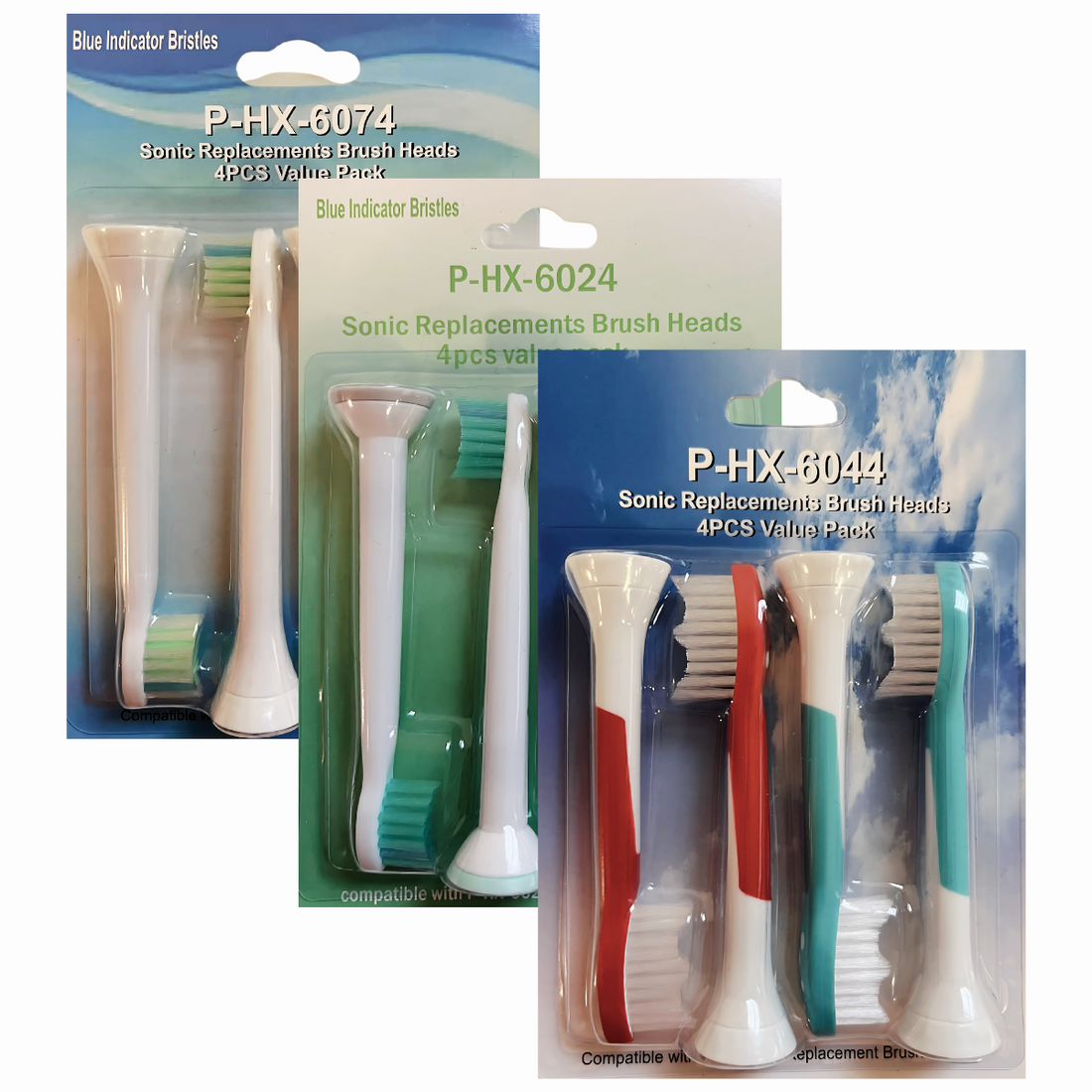 Zestaw 12 Końcówek Philips Sonicare P-HX-6044/P-HX-6074/P-HX-6024