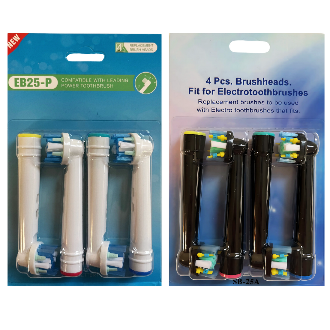 Zestaw 8 Końcówek Do Szczoteczek Elektrycznych Oral-B SB-25A & EB25-P