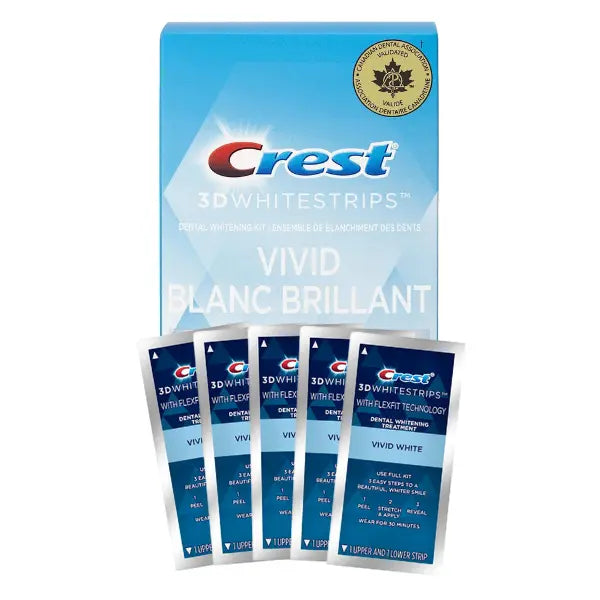 Whitening strips Crest Vivid Blanc Brillant Whitestrips