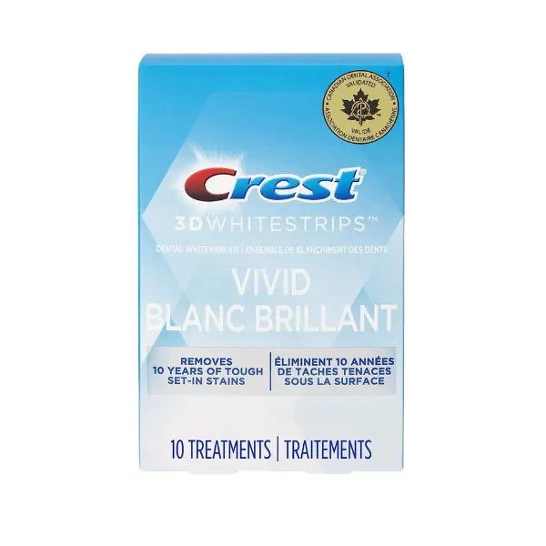 Whitening strips Crest Vivid Blanc Brillant Whitestrips